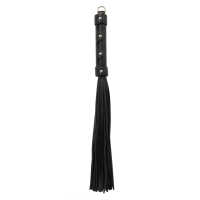 FAUX LEATHER FLOGGER WITH Y GOLD HARDWARE